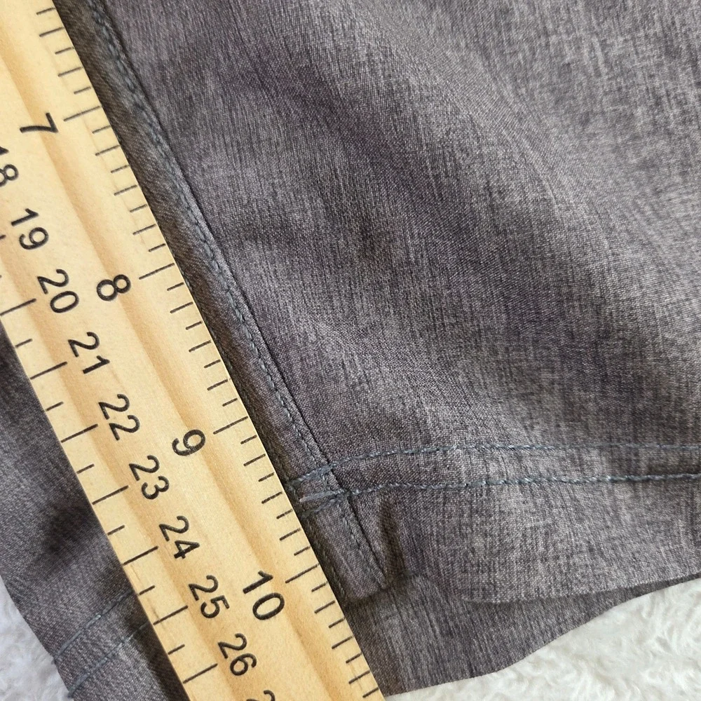 Da Hui Hybrid Collection Shorts Mens 38 Brown Heathered Stretch Board Shorts